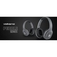 Volkano Pebble Series Bluetooth Headphones - Dark Grey