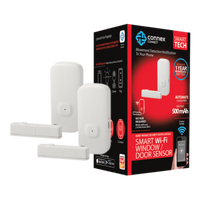 Smart Wi-Fi Door Window Sensor Rechargeable Twin Pack