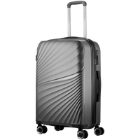 Travelwize Quartz PP 66cm 4-Wheel Spinner Luggage - Silver