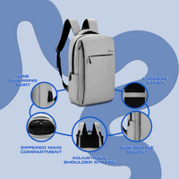 Amplify Cuba 15.6" Laptop Backpack Grey