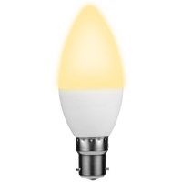 SWITCHED 5W Candle LED Light Bulb B22 - Warm White