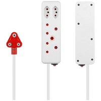 Switched 4-Way Medium Surge Extension Lead 10m