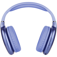 Pro Bass Retro Bluetooth Wireless Headphone with PU Case - Purple
