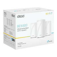 TP-Link Deco BE65 (3-Pack) BE9300 Whole Home Mesh Wi-Fi 7 System