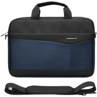 Volkano Seismic 15.6" Laptop Shoulder Bag Blk/Nvy