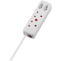 Switched 4-Way Medium Surge Extension Lead 5m