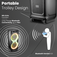 Volkano Barcelona Series Dual 12" Party Speaker