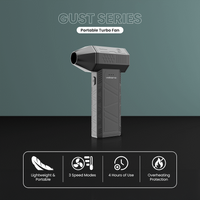 Volkano Gust Series Portable Turbo Fan - Black