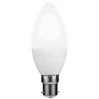 Switched 5w Candle LED Light Bulb B22 - Cool White