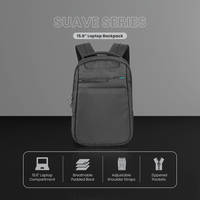 Volkano Suave 15.6" Laptop Backpack - Black/Turquoise