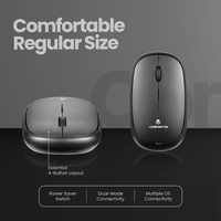 Volkano Coral series Bluetooth Wireless Mouse - Black