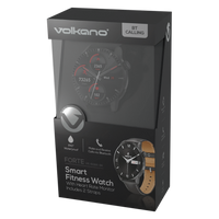 Volkano Forte Series Smart Watch with Leatherette Strap
