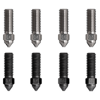 Creality High Flow Nozzle Kit 8 Pc K1/K1Max MK8 0.4/0.6/0.8mm