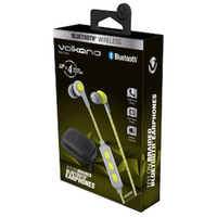 Volkano Moda - Nylon Bluetooth Earphones with Carry Case - YL
