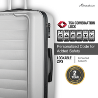 Travelwize Ibiza PP 4-Wheel Spinner 55cm Luggage - Grey