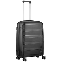 Travelwize Tourer PP 65cm 4-wheel Spinner Luggage Black