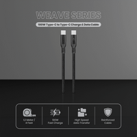 Volkano Weave Series 100w Type-C to Type-C 1.2m