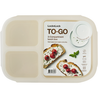 LocknLock To-Go Lunch Box 1.5lt - White ( Order in Qty of 6)