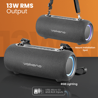 Volkano Mamba 2.0 Series Bluetooth Speaker - Black
