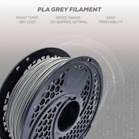 PLA Grey Filament 1kg, 1.75mm