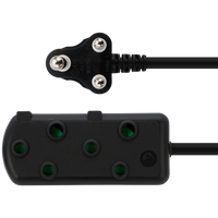 Ellies Side by Side Light Duty Extension Lead-20M-BK