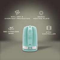 Elektra 2200w 1.7l Plastic Kettle - Green