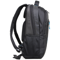 Kingsons 15.6" black laptop backpack with key chain
