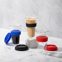 Snappy Thermal Glass Tumbler 400ml Red ( Order in Qty of 6)