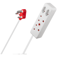 Switched 4-Way Medium Surge Extension Lead 5m