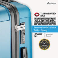 Travelwize Paros PP 4-Wheel Spinner 75cm Luggage - Teal