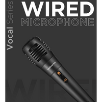Volkano Vocal Series ABS Wired Microphone - Black