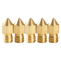 Creality M6 0.4mm Brass Nozzle - Big Head - 5 Pcs