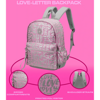 Quest Love-letter Backpack Pink