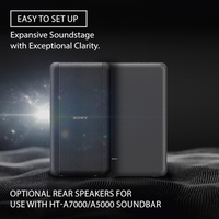 Sony SA-RS3S 100w Total Additional Wireless Rear Speakers