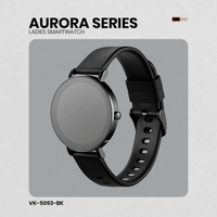 Volkano Aurora Series Ladies Smart Watch - Black