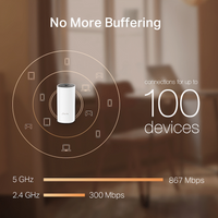 TP-Link Deco M4 (3-Pack) AC1200 Whole-Home Mesh Wi-Fi System