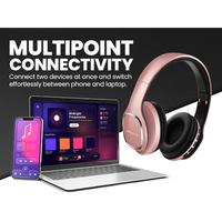 Volkano Phonic Series Bluetooth Full-Size Headphones - Rose Gold