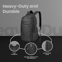 Volkano Suave 15.6" Laptop Backpack - Black/Turquoise