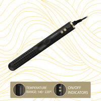 Carmen 2-in-1 Curler and Straightener - Ebony