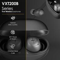 Volkano X VXT200B True Wireless Earphones with Hybrid Active Noise Cancelling