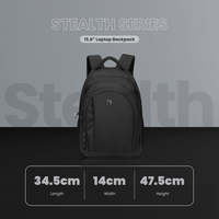 Volkano Stealth 15.6" Laptop Backpack - Black
