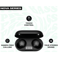 Pro Bass Nova Series TWS Earphone - Black