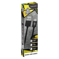 Pro Bass Power Series Boxed Round Micro USB Cable - Black