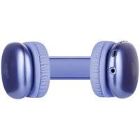 Pro Bass Retro Bluetooth Wireless Headphone with PU Case - Purple