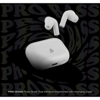 Pro Bass Pulse Buds True Wireless Earphones with Charging Case - White