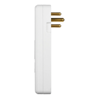 Ellies 3 Way Surge adaptor Schuko,with type C + USB - WT
