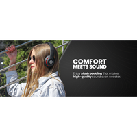 Volkano Falcon Headphones with Microphone - Black