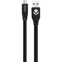 Volkano Slim Series Flat PVC Type-C Cable 1.2m - Black