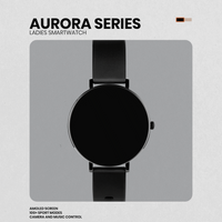 Volkano Aurora Series Ladies Smart Watch - Black