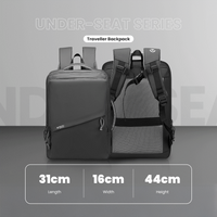 Volkano Under-Seat Traveller Backpack Charcoal